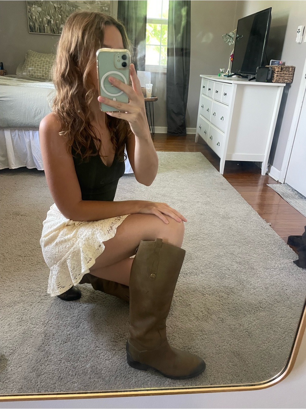 Sam Edelman Penny Brown Leather Boots